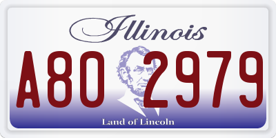 IL license plate A802979