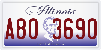 IL license plate A803690