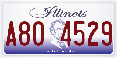 IL license plate A804529
