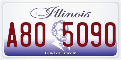 IL license plate A805090