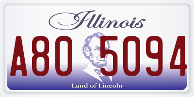 IL license plate A805094