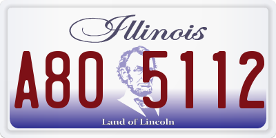 IL license plate A805112