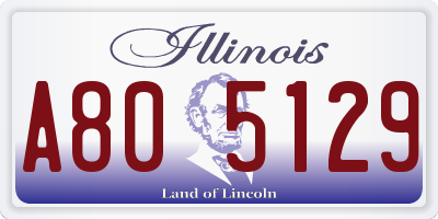 IL license plate A805129