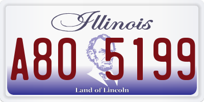 IL license plate A805199