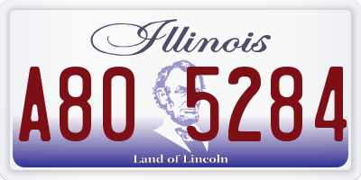 IL license plate A805284