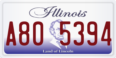 IL license plate A805394