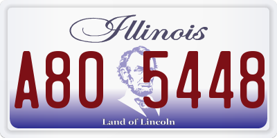IL license plate A805448