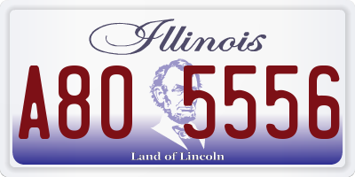IL license plate A805556