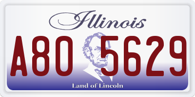 IL license plate A805629