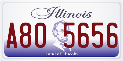 IL license plate A805656