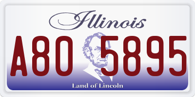 IL license plate A805895