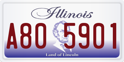 IL license plate A805901