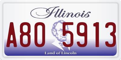 IL license plate A805913