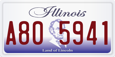 IL license plate A805941