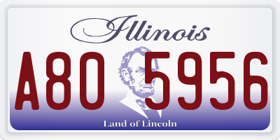 IL license plate A805956