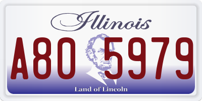 IL license plate A805979