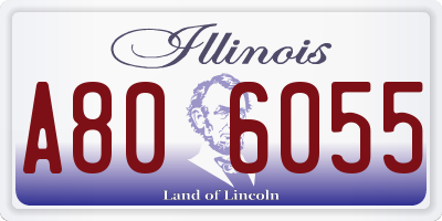 IL license plate A806055
