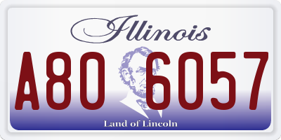 IL license plate A806057