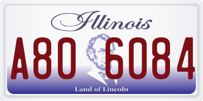 IL license plate A806084