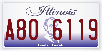 IL license plate A806119