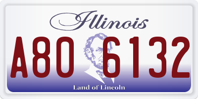 IL license plate A806132