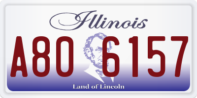 IL license plate A806157