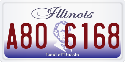IL license plate A806168