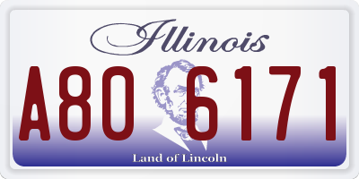 IL license plate A806171
