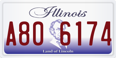 IL license plate A806174