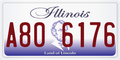 IL license plate A806176