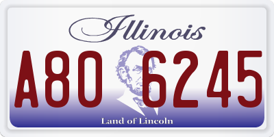 IL license plate A806245