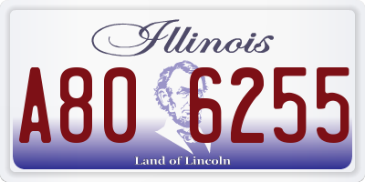 IL license plate A806255