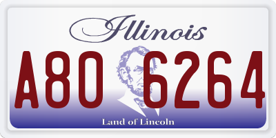 IL license plate A806264