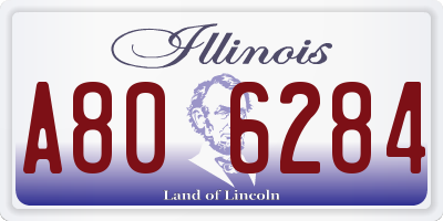 IL license plate A806284