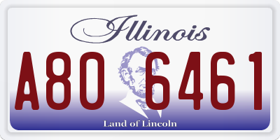 IL license plate A806461