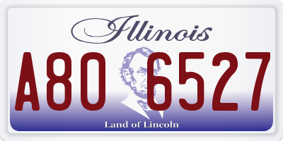 IL license plate A806527