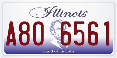 IL license plate A806561