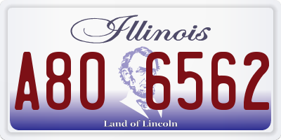 IL license plate A806562