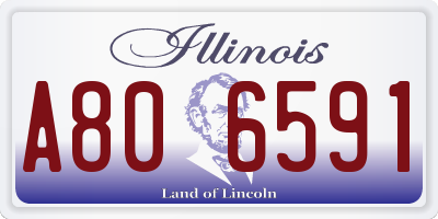 IL license plate A806591