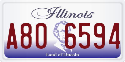 IL license plate A806594