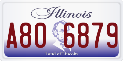 IL license plate A806879