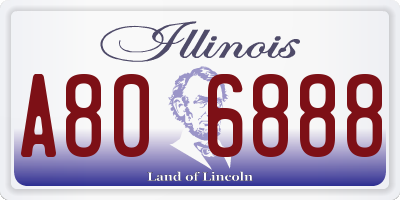 IL license plate A806888