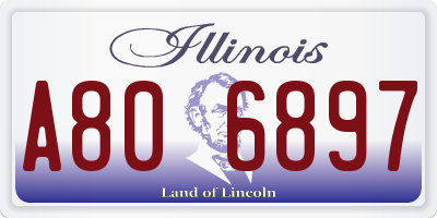 IL license plate A806897