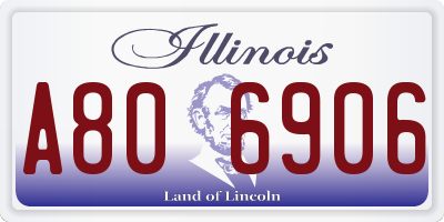 IL license plate A806906