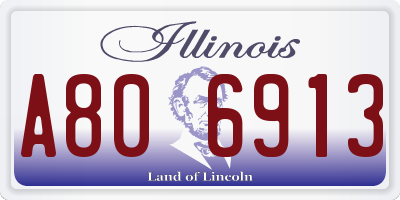 IL license plate A806913