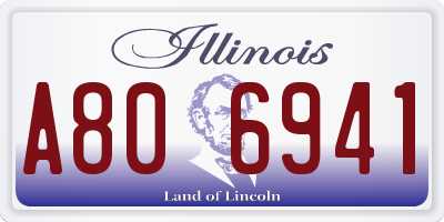 IL license plate A806941