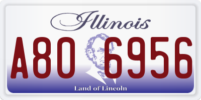 IL license plate A806956