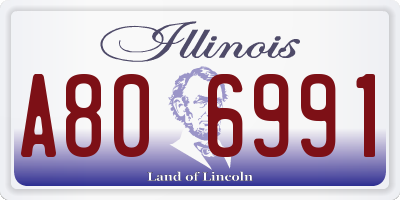 IL license plate A806991