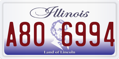 IL license plate A806994