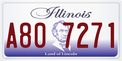 IL license plate A807271